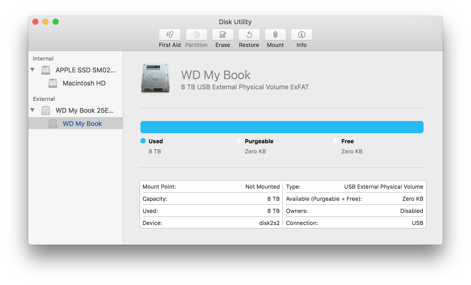partition disk to exfat and mac os extended